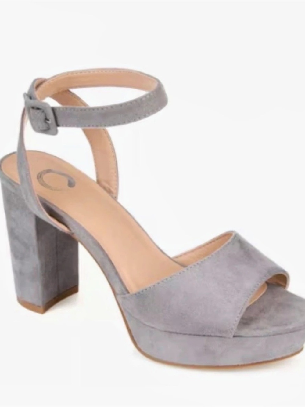 Journee Collection Nairri Platform Sandal Ankle Strap Heels
